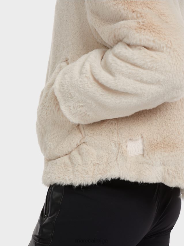 apģērbs Mandeļu piens VRBHXD316 Marc Cain jaka no jautras kažokādas