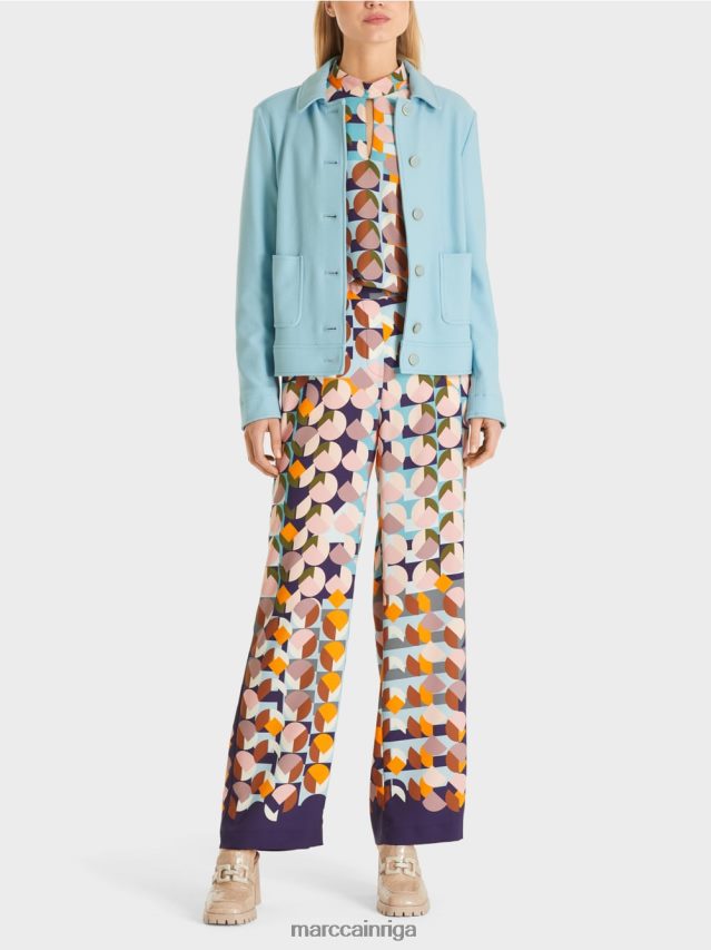 apģērbs atmosfēras zils VRBHXD443 Marc Cain īsa jaka džinsa stilā