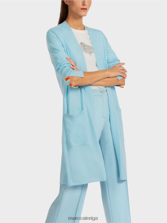 apģērbs atmosfēras zils VRBHXD445 Marc Cain atvērta jaka