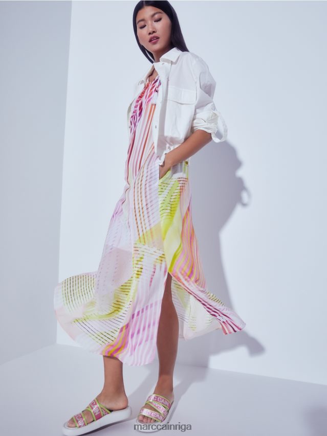 apģērbs balts VRBHXD373 Marc Cain viegla vasaras jaka ar bagāžas kabatām