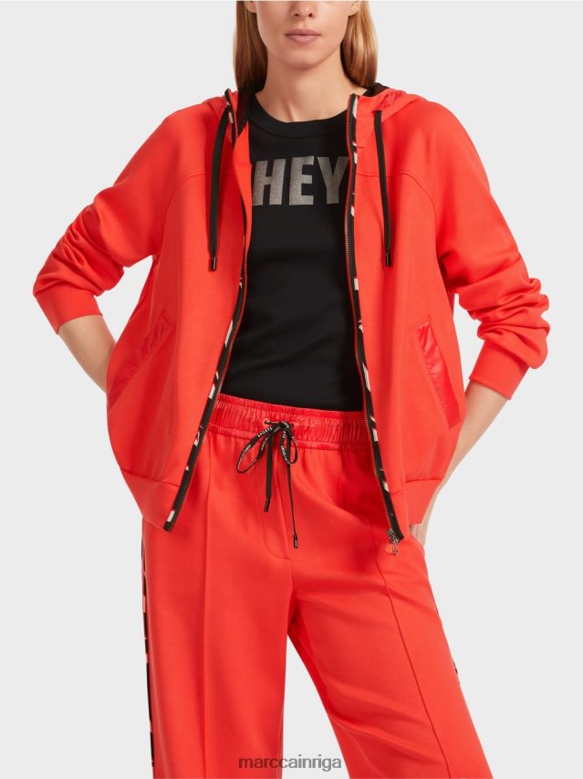 apģērbs campari VRBHXD318 Marc Cain jaka ar kapuci ar rāvējslēdzēju