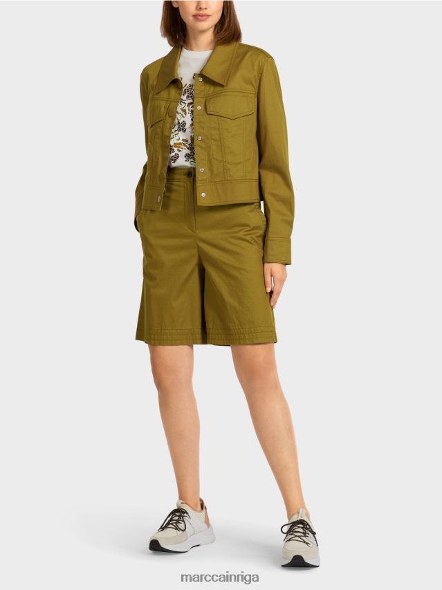 apģērbs dzeltena olīva VRBHXD393 Marc Cain "pārdomāt kopā" ​​jaka