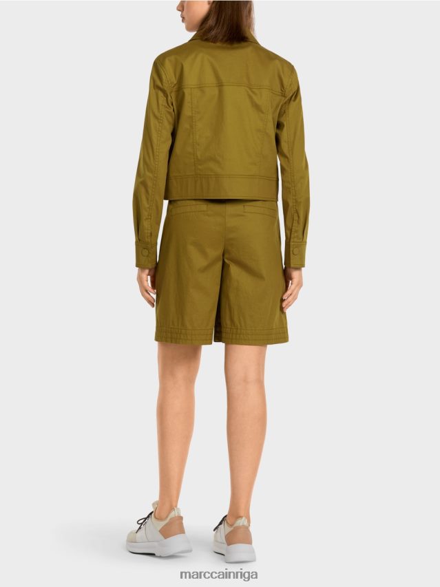 apģērbs dzeltena olīva VRBHXD393 Marc Cain \"pārdomāt kopā\" ​​jaka