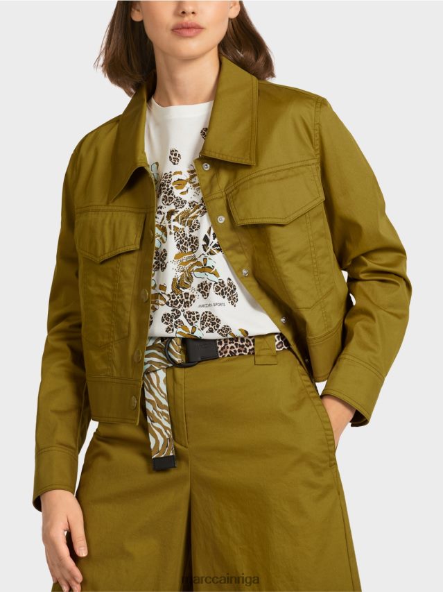 apģērbs dzeltena olīva VRBHXD393 Marc Cain \"pārdomāt kopā\" ​​jaka