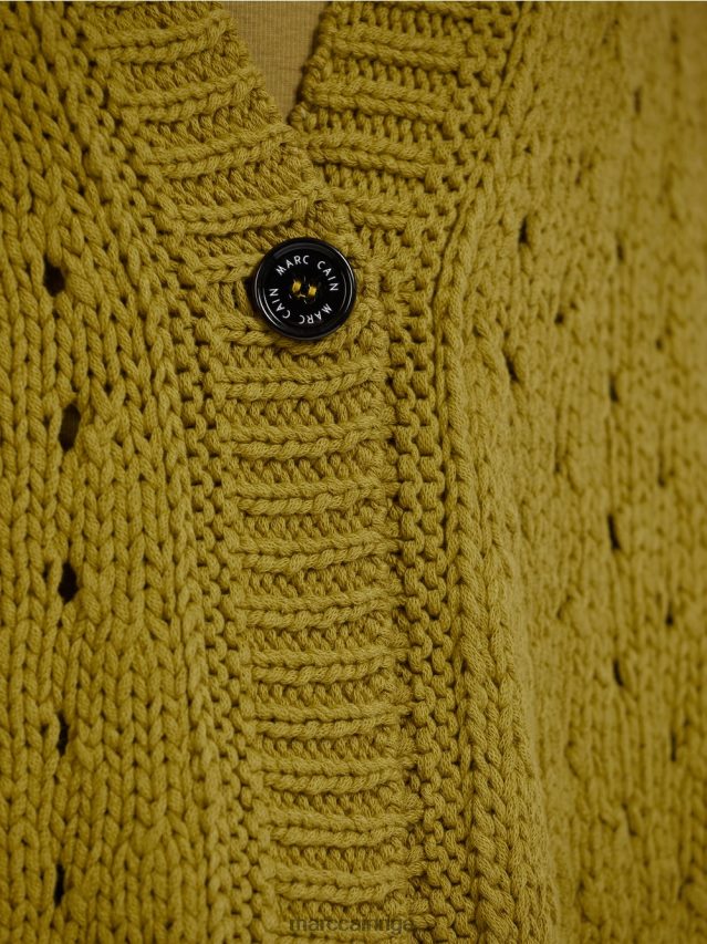 apģērbs dzeltena olīva VRBHXD412 Marc Cain jaka \"adīts Vācijā\"