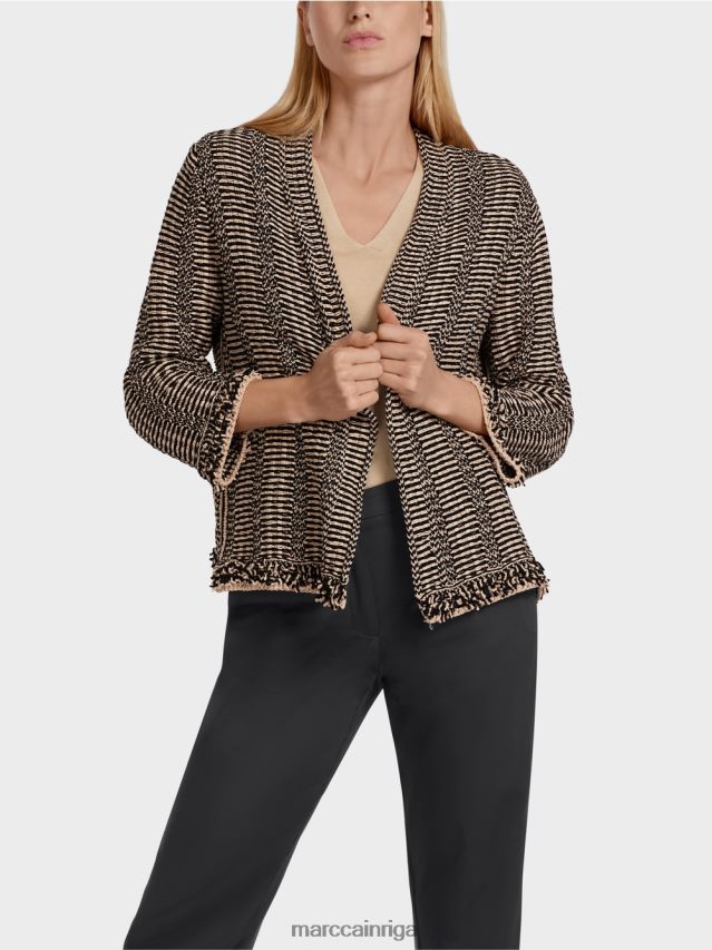 apģērbs dziļas smiltis VRBHXD380 Marc Cain \"pārdomāt kopā\" ​​jaka