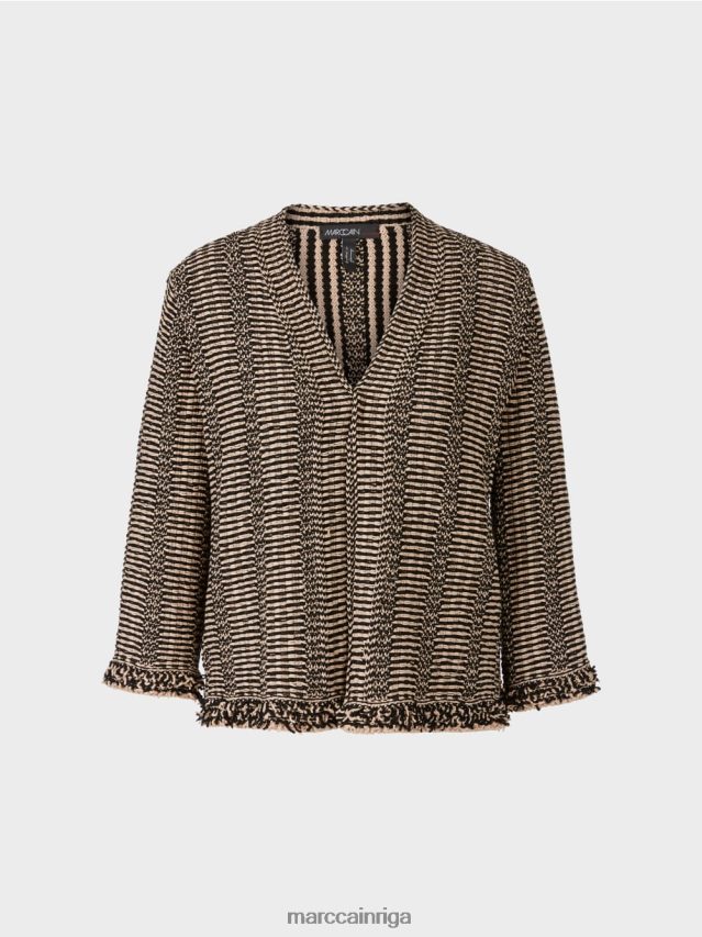 apģērbs dziļas smiltis VRBHXD380 Marc Cain \"pārdomāt kopā\" ​​jaka