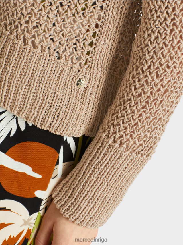 apģērbs dziļas smiltis VRBHXD384 Marc Cain \"pārdomāt kopā\" ​​jaka