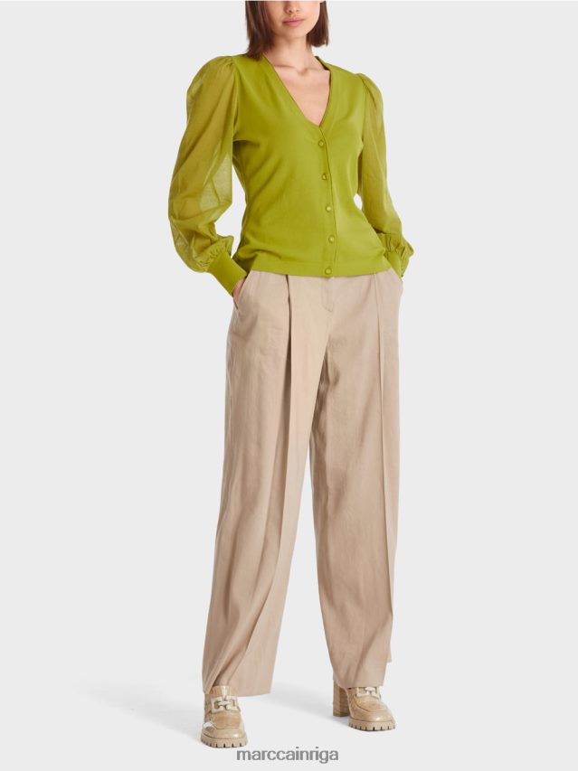 apģērbs dziļi olīvzaļa VRBHXD365 Marc Cain sievišķīga "pārdomāt kopā" ​​jaka