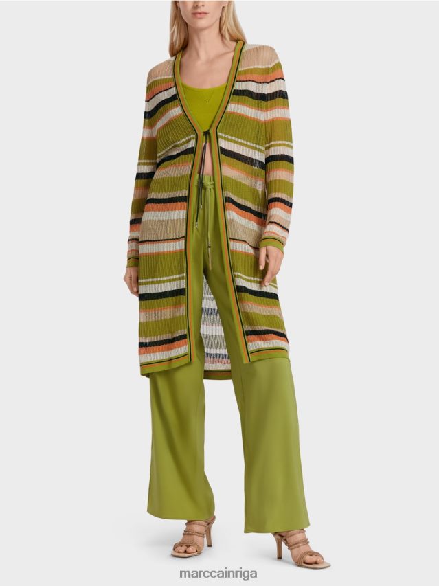 apģērbs dziļi olīvzaļa VRBHXD377 Marc Cain jaka "adīts Vācijā"