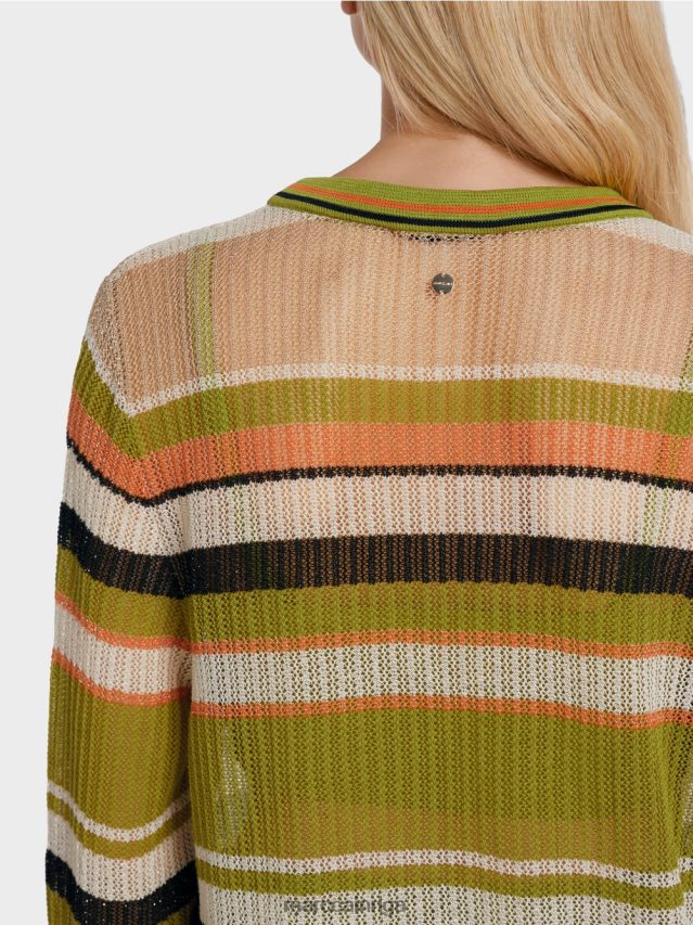 apģērbs dziļi olīvzaļa VRBHXD377 Marc Cain jaka \"adīts Vācijā\"