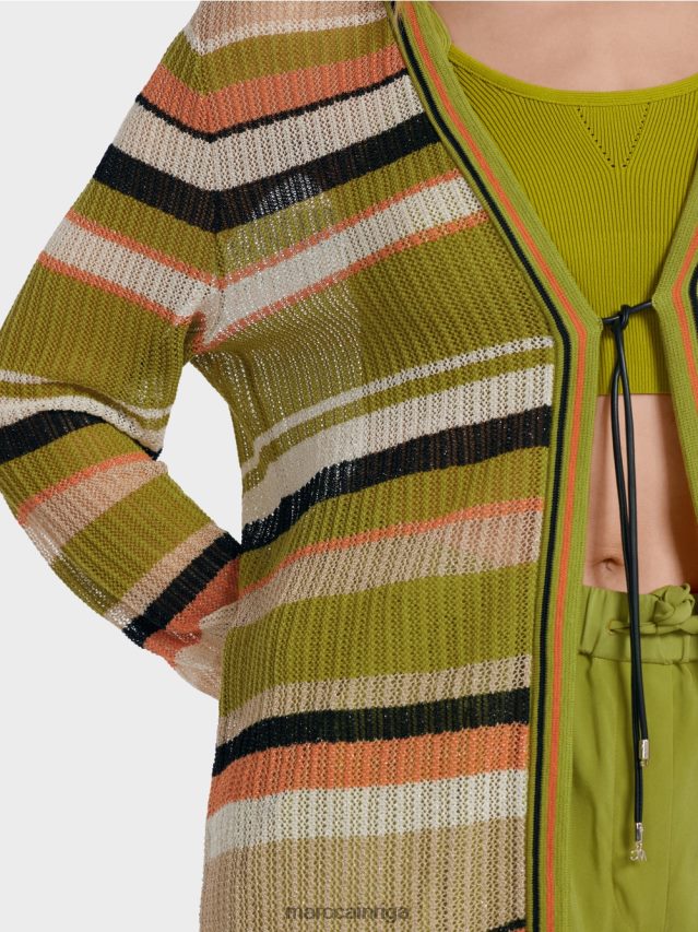 apģērbs dziļi olīvzaļa VRBHXD377 Marc Cain jaka \"adīts Vācijā\"