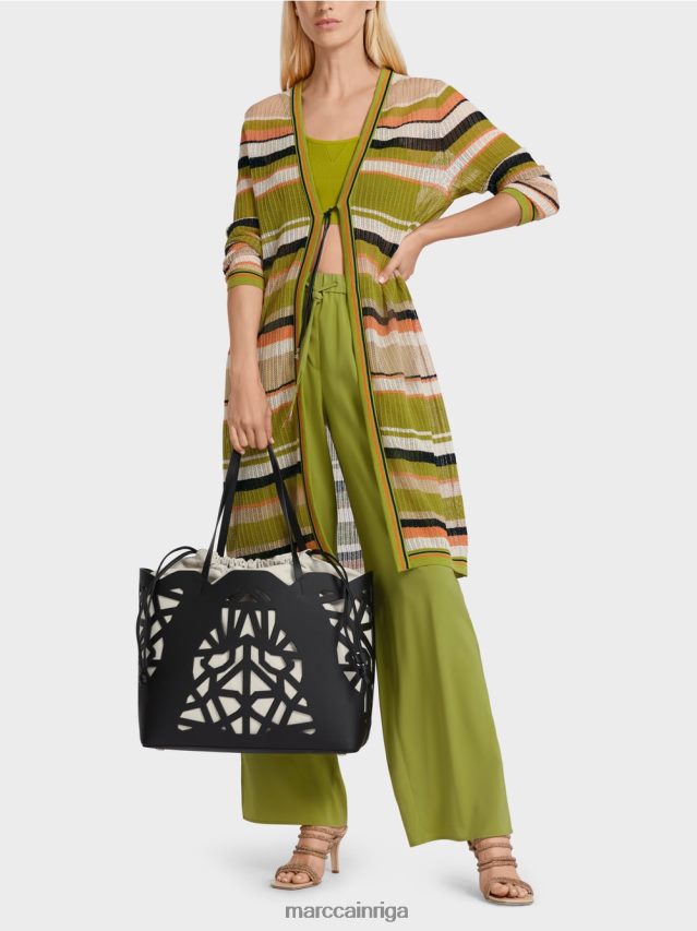 apģērbs dziļi olīvzaļa VRBHXD377 Marc Cain jaka \"adīts Vācijā\"