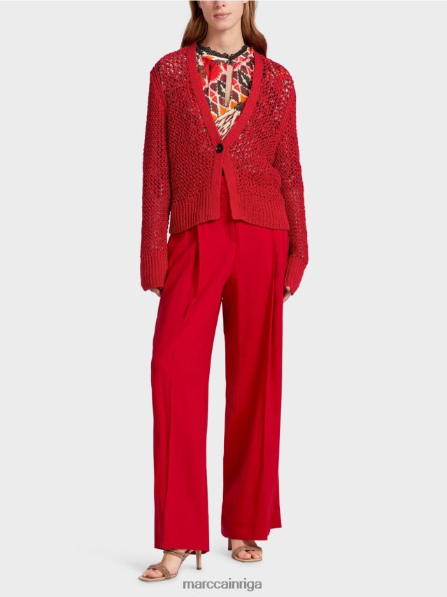 apģērbs dziļi sarkans VRBHXD359 Marc Cain "pārdomāt kopā" ​​jaka