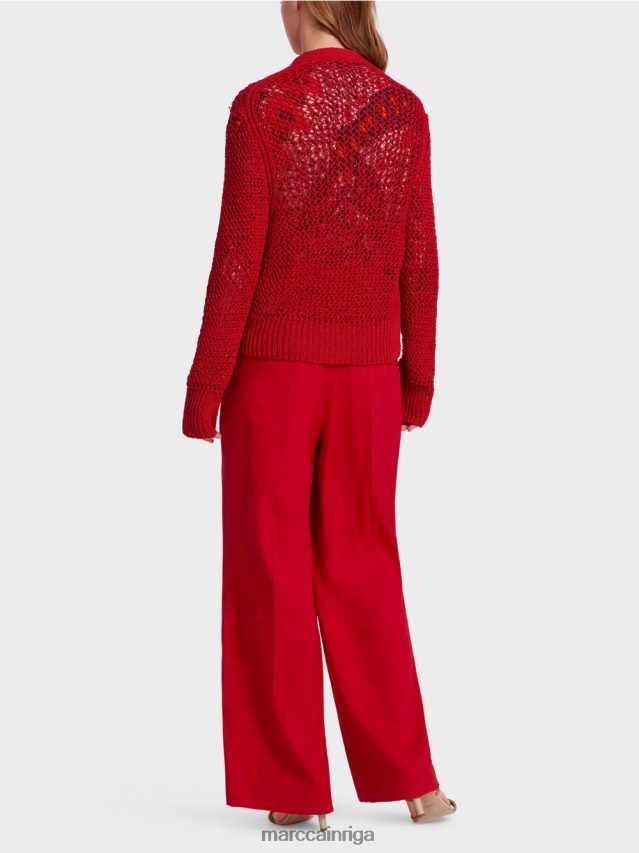 apģērbs dziļi sarkans VRBHXD359 Marc Cain \"pārdomāt kopā\" ​​jaka