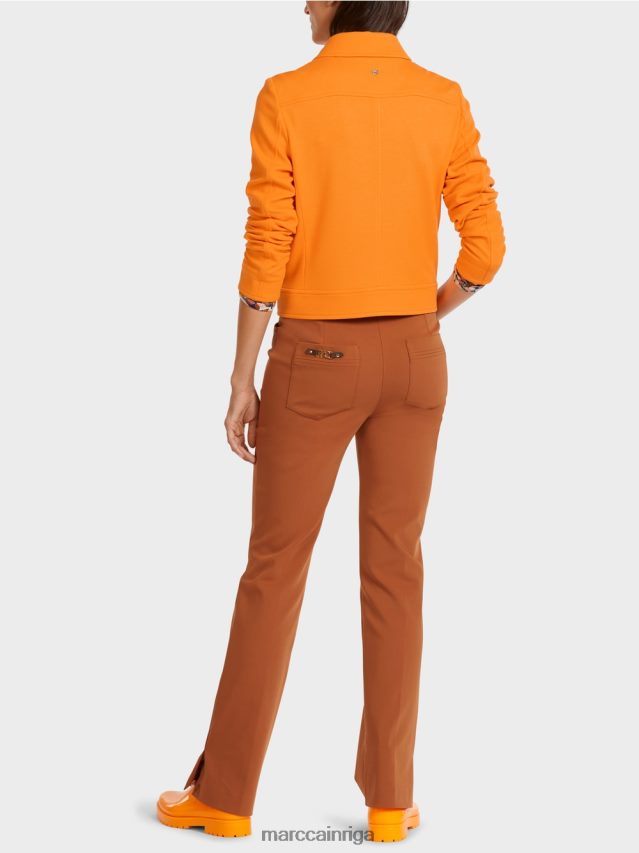 apģērbs dzidrs oranžs VRBHXD441 Marc Cain īsa jaka džinsa stilā