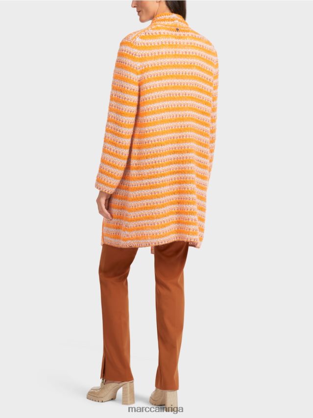 apģērbs dzidrs oranžs VRBHXD446 Marc Cain gara jaka \"adīts Vācijā\"