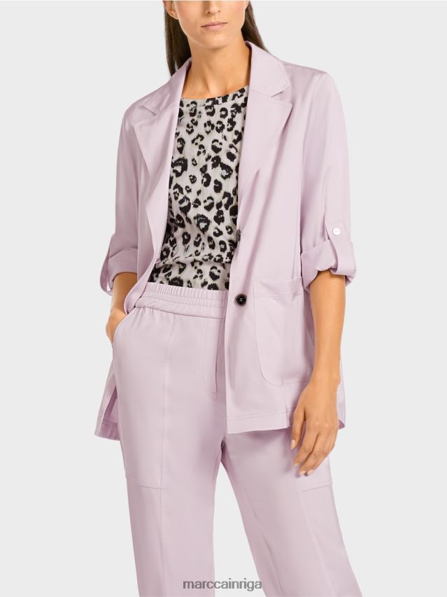 apģērbs gaiša lavanda VRBHXD390 Marc Cain žakete ar atlocītām piedurknēm