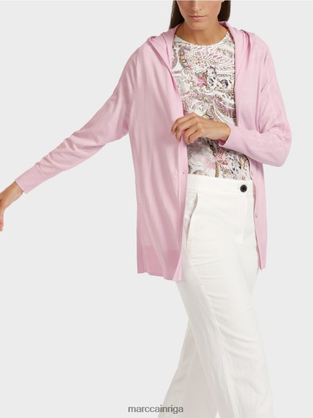 apģērbs gaiša lavanda VRBHXD391 Marc Cain jaka ar kapuci