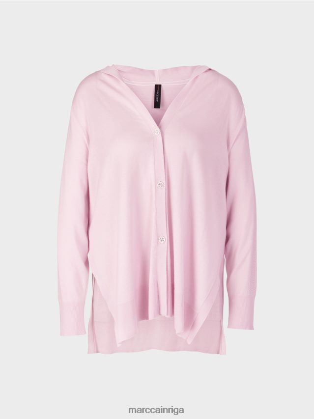 apģērbs gaiša lavanda VRBHXD391 Marc Cain jaka ar kapuci