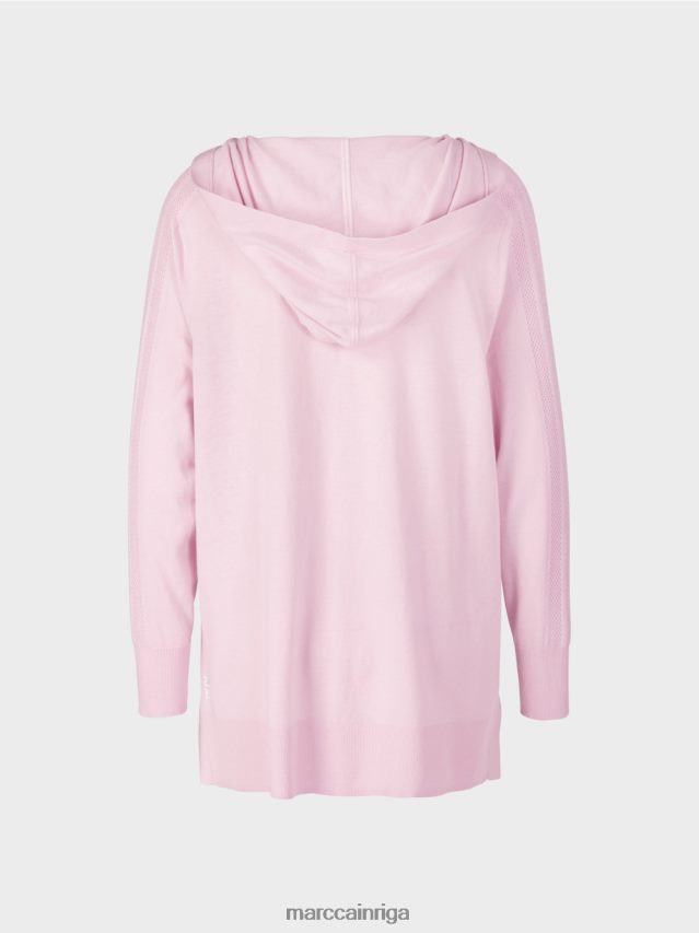 apģērbs gaiša lavanda VRBHXD391 Marc Cain jaka ar kapuci