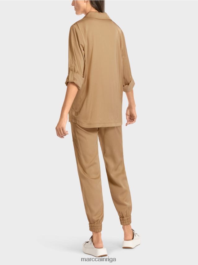 apģērbs gaiši māla brūns VRBHXD387 Marc Cain žakete ar atlocītām piedurknēm