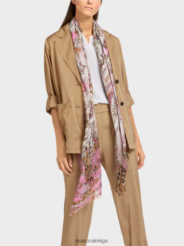 apģērbs gaiši māla brūns VRBHXD387 Marc Cain žakete ar atlocītām piedurknēm