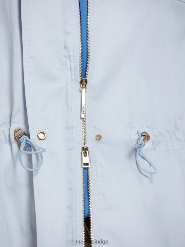 apģērbs gaiši pūderzils VRBHXD395 Marc Cain ikdienas āra jaka no kokvilnas