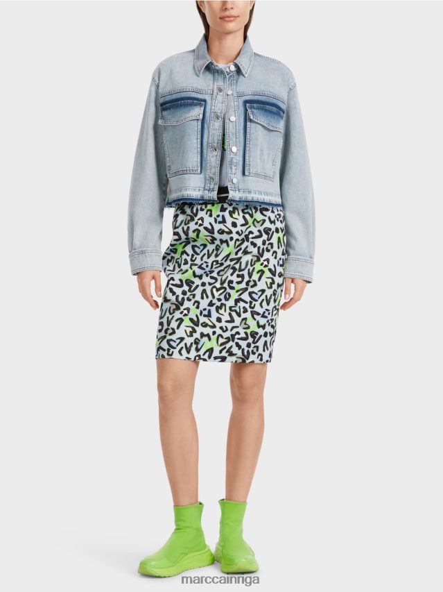 apģērbs gaišs džinss VRBHXD334 Marc Cain džinsa jaka ar diy efektu