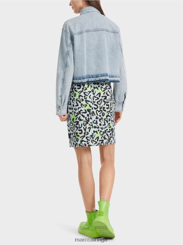 apģērbs gaišs džinss VRBHXD334 Marc Cain džinsa jaka ar diy efektu