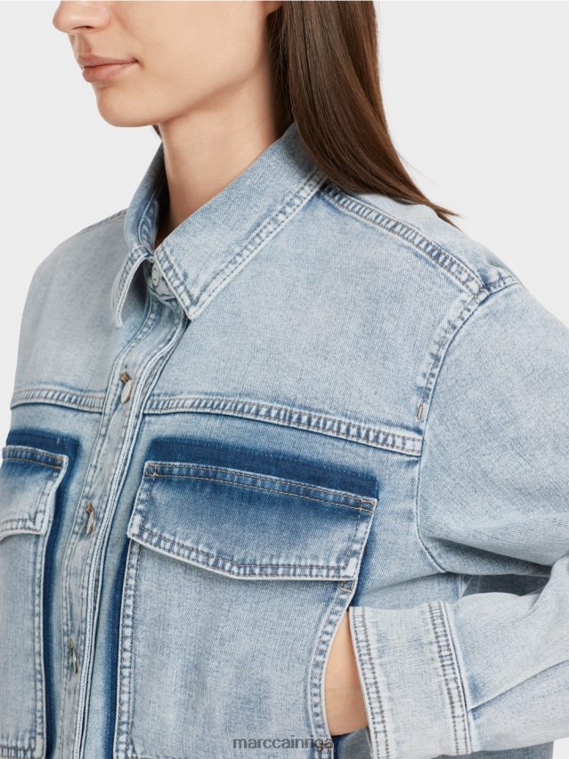 apģērbs gaišs džinss VRBHXD334 Marc Cain džinsa jaka ar diy efektu