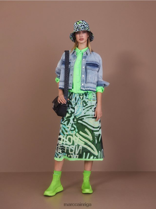 apģērbs gaišs džinss VRBHXD334 Marc Cain džinsa jaka ar diy efektu