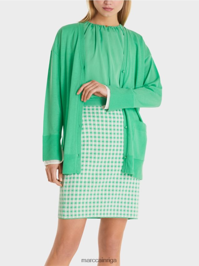 apģērbs gaišs skuķis VRBHXD409 Marc Cain jaciņa super smalkā adījumā