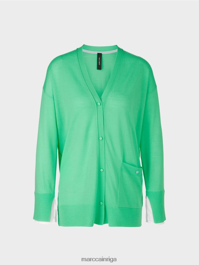 apģērbs gaišs skuķis VRBHXD409 Marc Cain jaciņa super smalkā adījumā