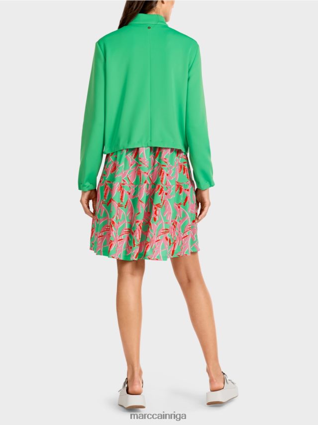 apģērbs gaišs skuķis VRBHXD417 Marc Cain džersija jaka ar stāvapkakli