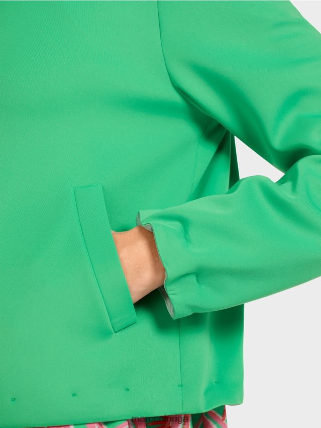 apģērbs gaišs skuķis VRBHXD417 Marc Cain džersija jaka ar stāvapkakli