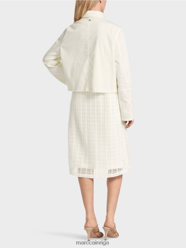 apģērbs gandrīz balts VRBHXD379 Marc Cain \"pārdomāt kopā\" ​​jaka