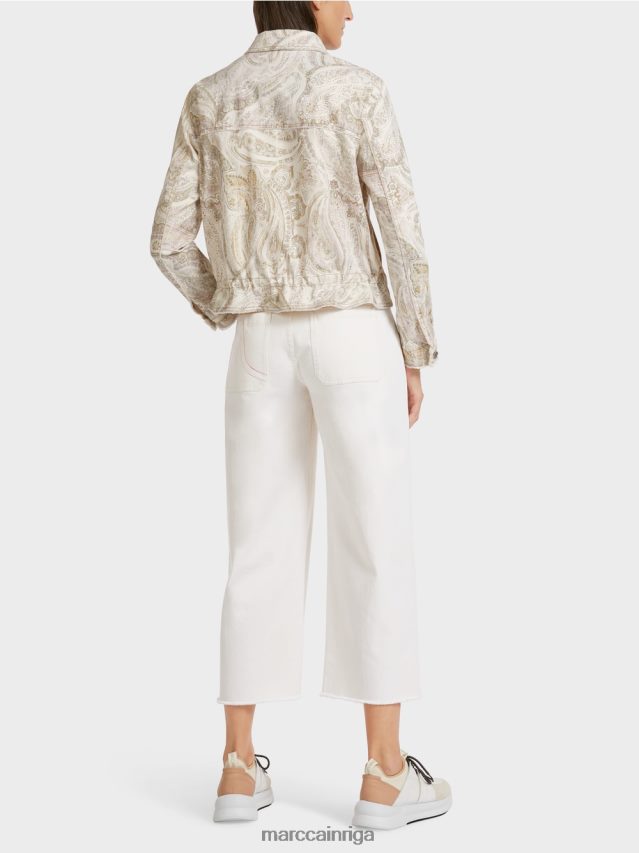 apģērbs gandrīz balts VRBHXD389 Marc Cain \"pārdomāt kopā\" ​​jaka