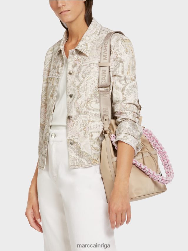 apģērbs gandrīz balts VRBHXD389 Marc Cain \"pārdomāt kopā\" ​​jaka