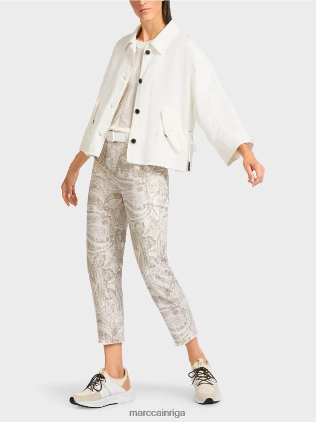 apģērbs gandrīz balts VRBHXD392 Marc Cain lielizmēra jaka