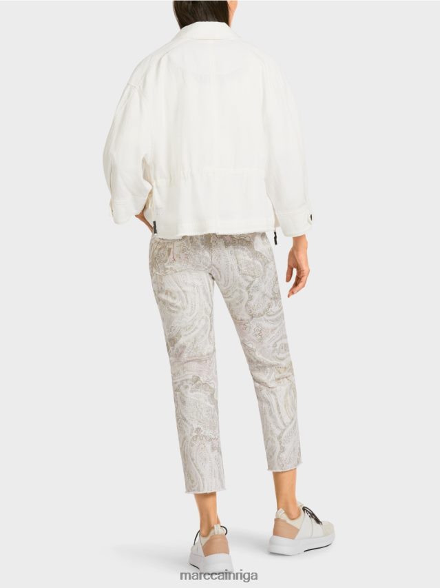 apģērbs gandrīz balts VRBHXD392 Marc Cain lielizmēra jaka