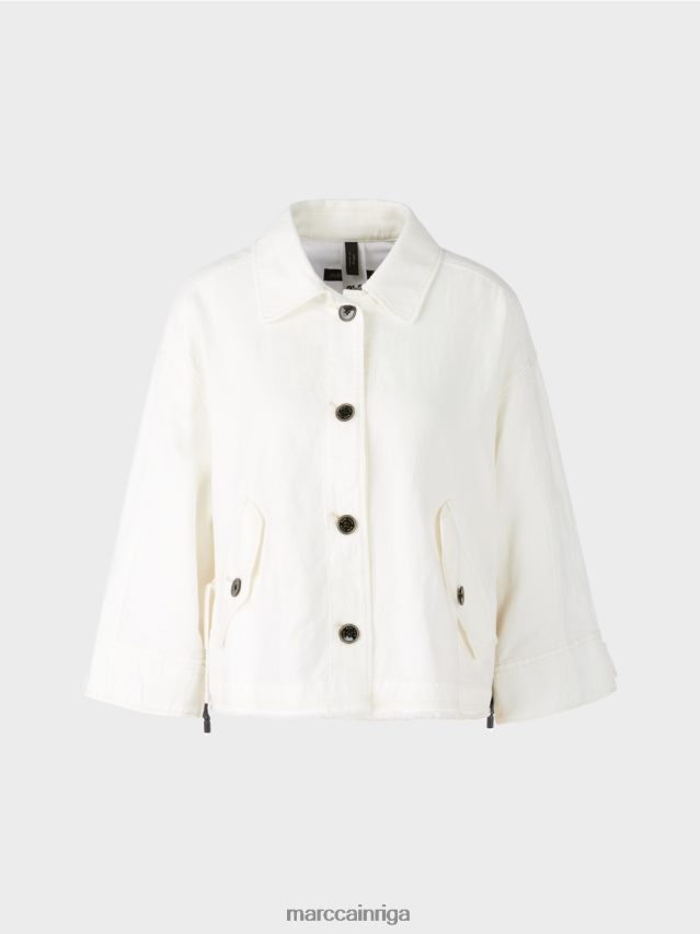 apģērbs gandrīz balts VRBHXD392 Marc Cain lielizmēra jaka