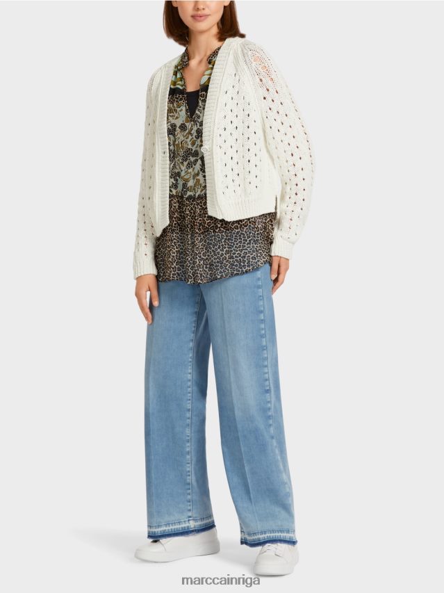 apģērbs gandrīz balts VRBHXD415 Marc Cain jaka "adīts Vācijā"