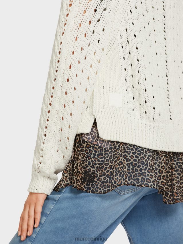 apģērbs gandrīz balts VRBHXD415 Marc Cain jaka \"adīts Vācijā\"