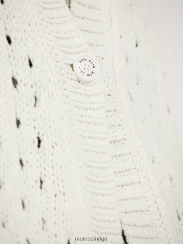 apģērbs gandrīz balts VRBHXD415 Marc Cain jaka \"adīts Vācijā\"