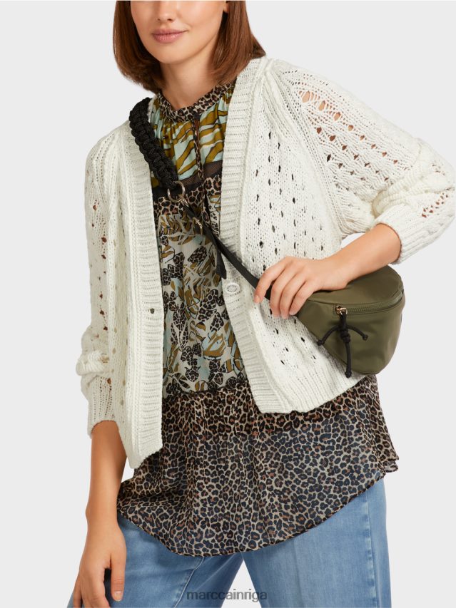 apģērbs gandrīz balts VRBHXD415 Marc Cain jaka \"adīts Vācijā\"