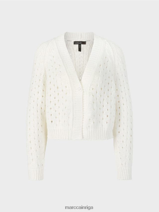 apģērbs gandrīz balts VRBHXD415 Marc Cain jaka \"adīts Vācijā\"