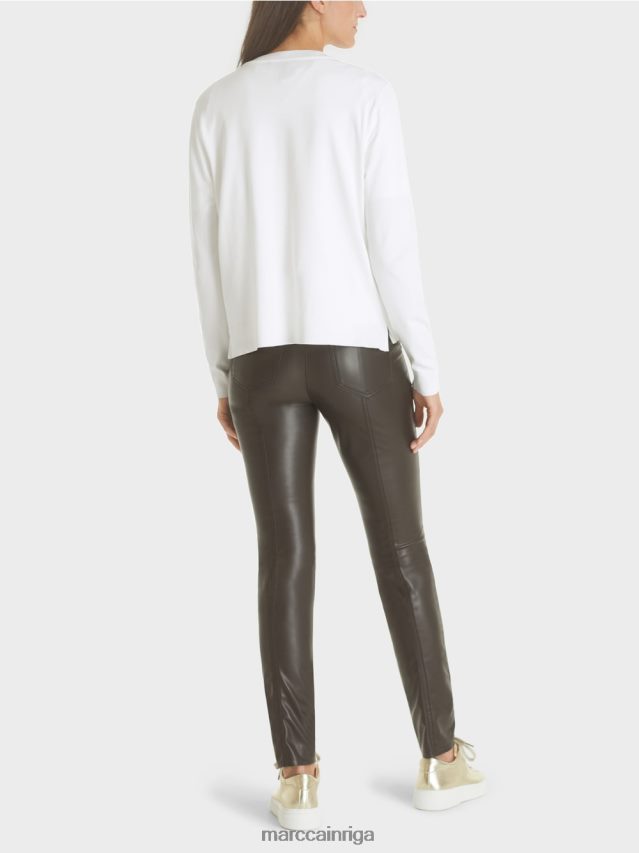 apģērbs gandrīz balts VRBHXD452 Marc Cain jaka \"pārdomājiet kopā\"