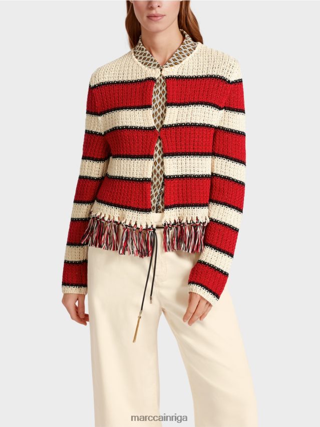 apģērbs krēms VRBHXD355 Marc Cain "pārdomāt kopā" ​​jaka