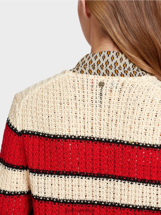 apģērbs krēms VRBHXD355 Marc Cain \"pārdomāt kopā\" ​​jaka